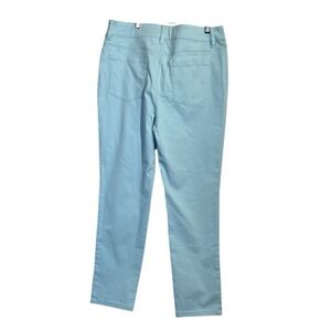 Chicos Platinum Womens Aqua Blue Ankle  Jeans I Chico's Size‎ 0.5/6/small